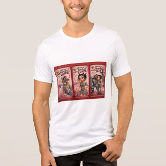 PowerOf3Brand Triple Vision Röd Panel Grafisk T-Sh T Shirt