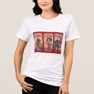 PowerOf3Brand Triple Vision Röd Panel Grafisk T-Sh T Shirt