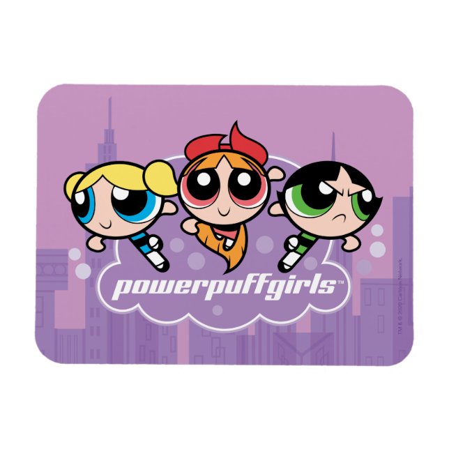 PowerPff Girls-teamets Logotyp Magnet (Horisontell)