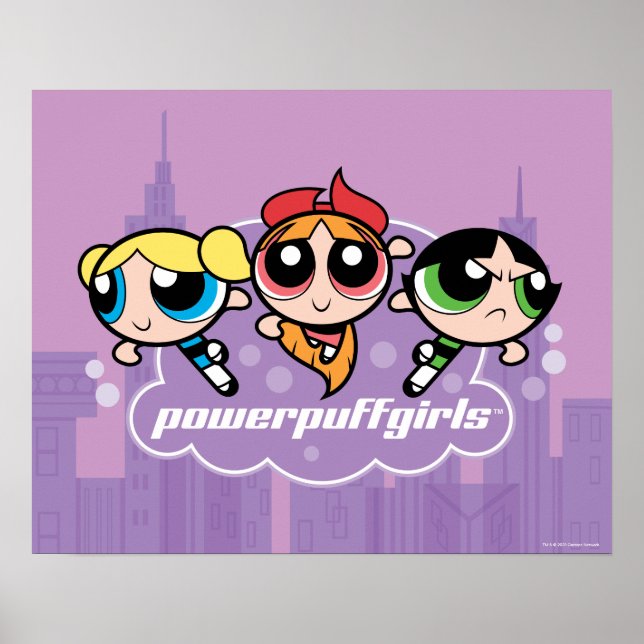 PowerPff Girls-teamets Logotyp Poster (Framsidan)