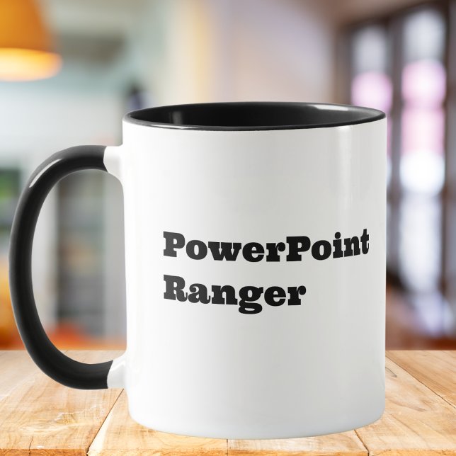 PowerPoint Ranger, Kollegie Roligt Citat Mugg (Skapare uppladdad)