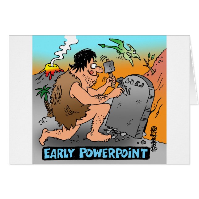 PowerpointtecknadGiftware Hälsningskort (Framsidan Horizontal)