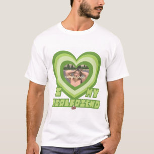 PowerPuff Dingus Grönt Heart - GIRLFRIEND T Shirt