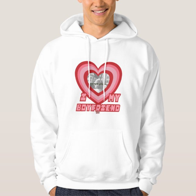 PowerPuff Dingus Heart- BOYFRIEND Hoodie (Framsida)