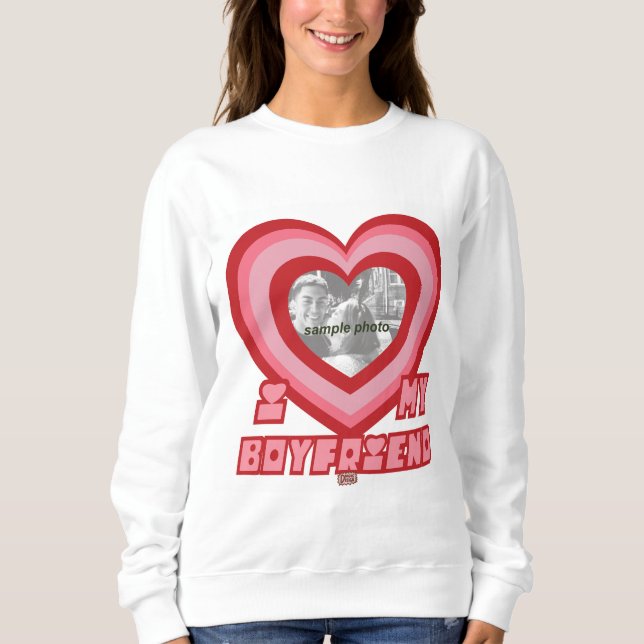 PowerPuff Dingus Heart- BOYFRIEND T Shirt (Framsida)
