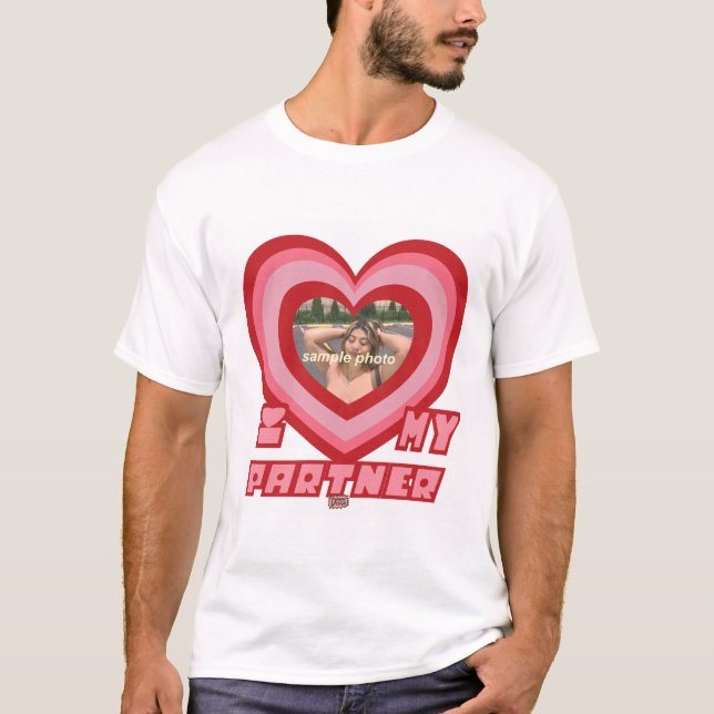 PowerPuff Dingus Heart- PARTNER T Shirt (Framsida)