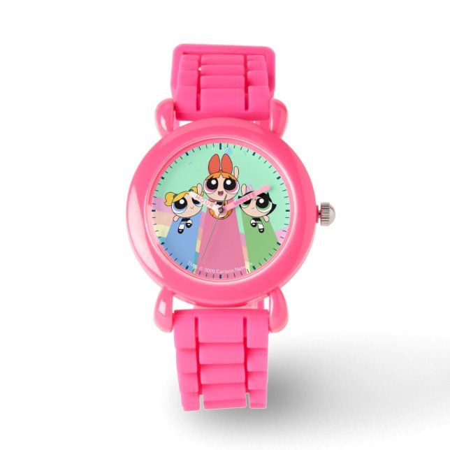 Powerpuff Flickor med hög flyghöjd Armbandsur (Framsida)
