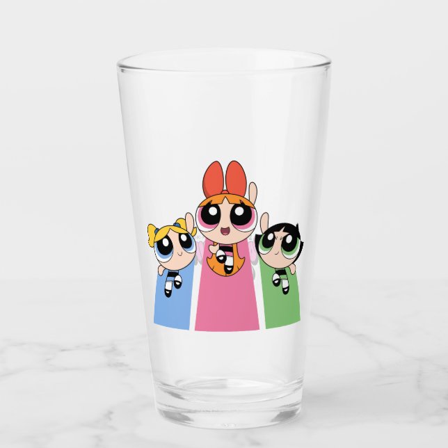 Powerpuff Flickor med hög flyghöjd Glaskopp (Framsida)