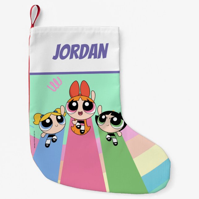 Powerpuff Flickor med hög flyghöjd Liten Julstrumpa (Framsidan)