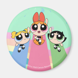 Powerpuff Flickor med hög flyghöjd Magnet