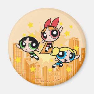 Powerpuff Flickors Spara på dagen Magnet