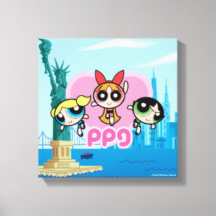 Powerpuff Flickteam Fantastisk Canvastryck