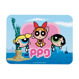 Powerpuff Flickteam Fantastisk Magnet
