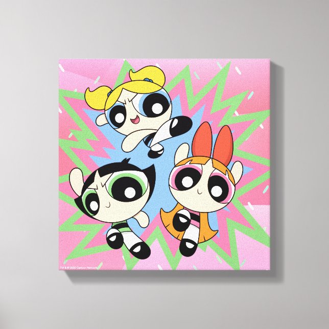 Powerpuff Girkraft Canvastryck (Framsida)