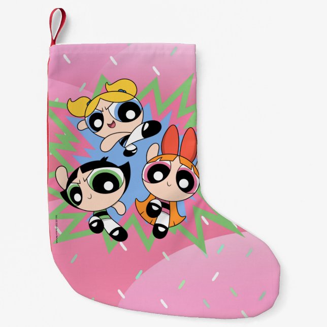 Powerpuff Girkraft Liten Julstrumpa (Framsidan)