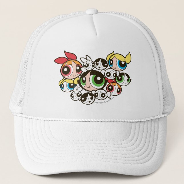 Powerpuff Girls Ansikte Mönster Keps (Framsida)