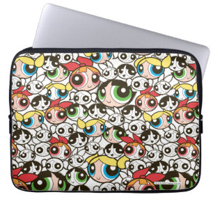 Powerpuff Girls Ansikte Mönster Laptop Fodral