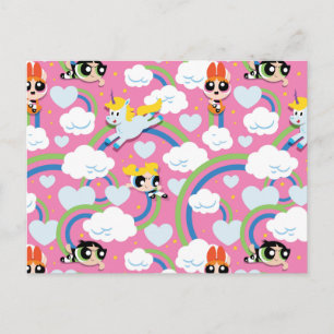 Powerpuff Girls & Donny Rainbow Mönster Inbjudan Vykort