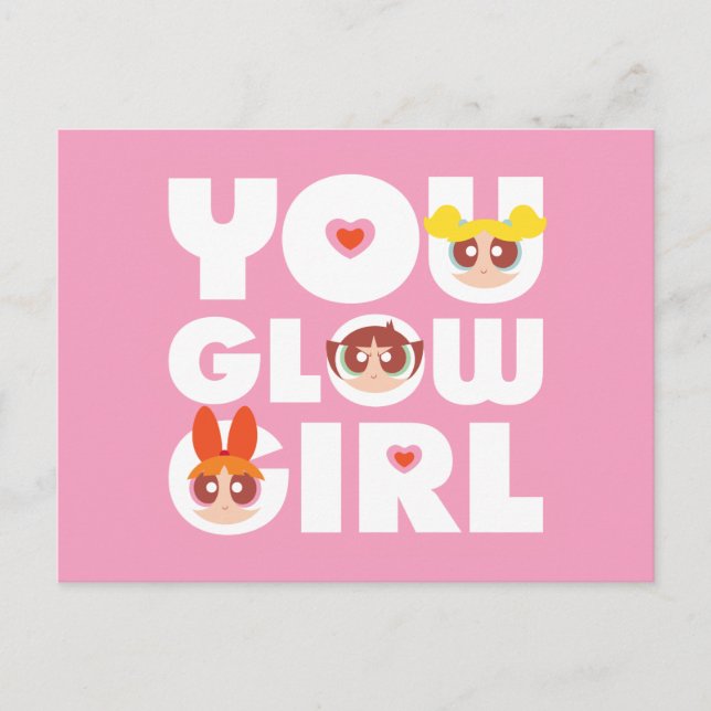 Powerpuff Girls: Du ger dig själv en liten flicka Inbjudan Vykort (Framsida)
