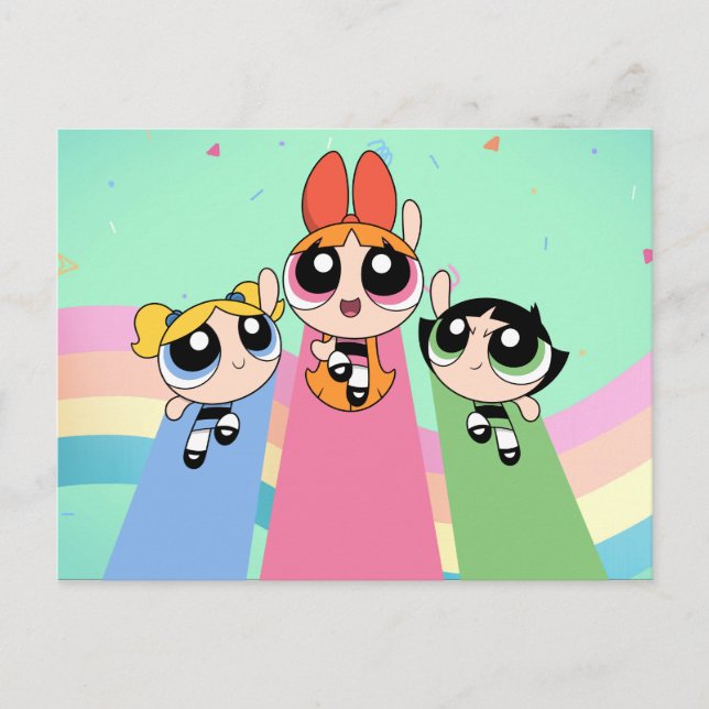 Powerpuff Girls flygfrekvens är hög Inbjudan Vykort (Framsida)
