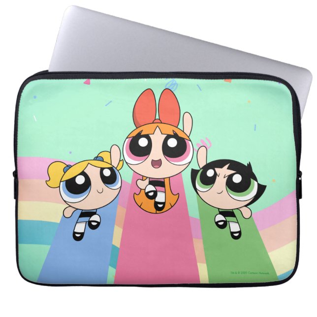 Powerpuff Girls flygfrekvens är hög Laptop Fodral (Framsidan)