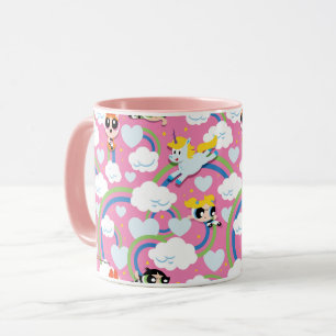 Powerpuff Girls och Donny Rainbow Mönster Mugg