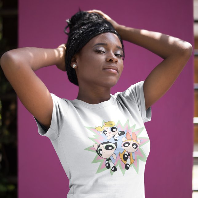 Powerpuff Girls Powfactor T Shirt (Woman wearing t-shirt)