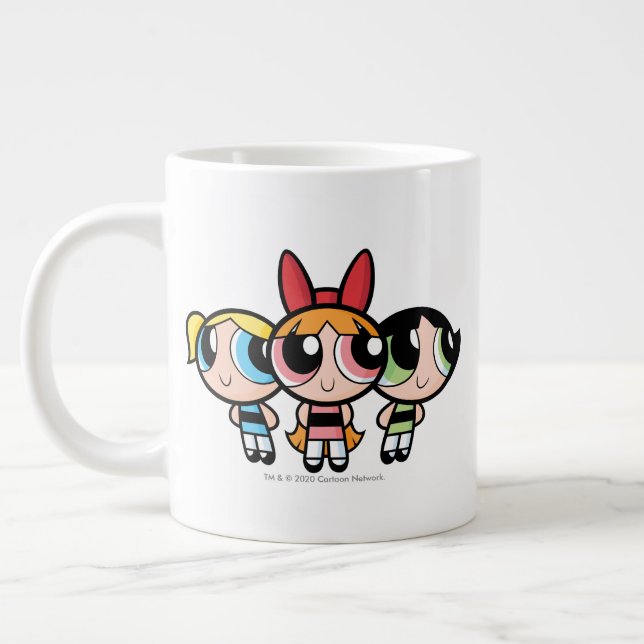 Powerpuff Girls: Socker, Spice och Allt Nice Jumbo Mugg (Vänster)