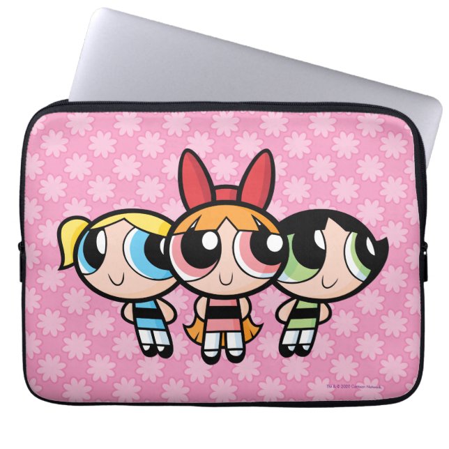 Powerpuff Girls: Socker, Spice och Allt Nice Laptop Fodral (Framsidan)