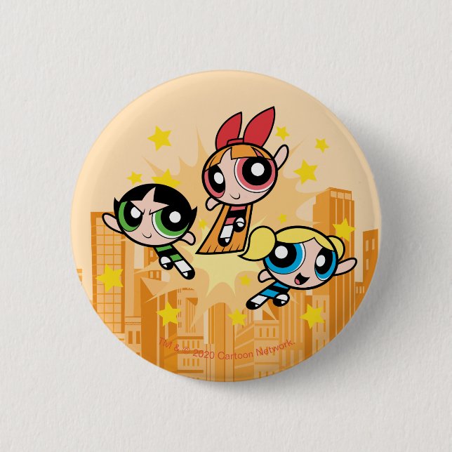 Powerpuff Girls Spara på dagen Knapp (Framsida)