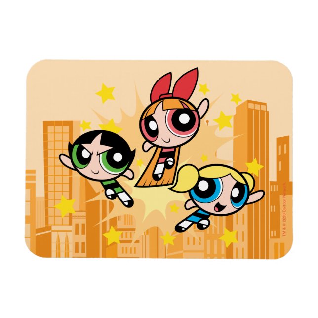Powerpuff Girls Spara på dagen Magnet (Horisontell)