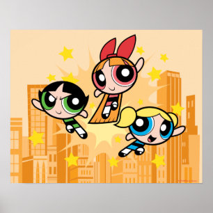 Powerpuff Girls Spara på dagen Poster