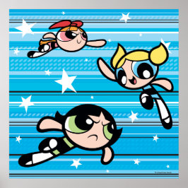Powerpuff Girls Star Mönster Poster