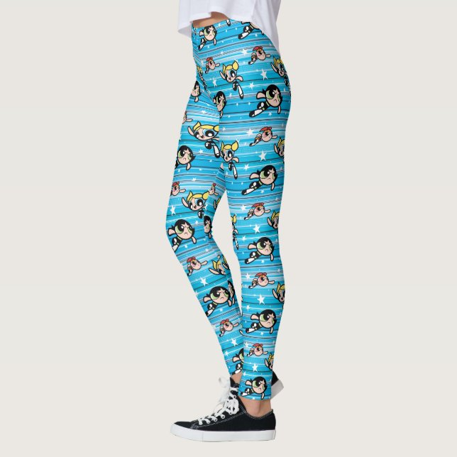 Powerpuff Girls stjärna Mönster Leggings (Vänster)