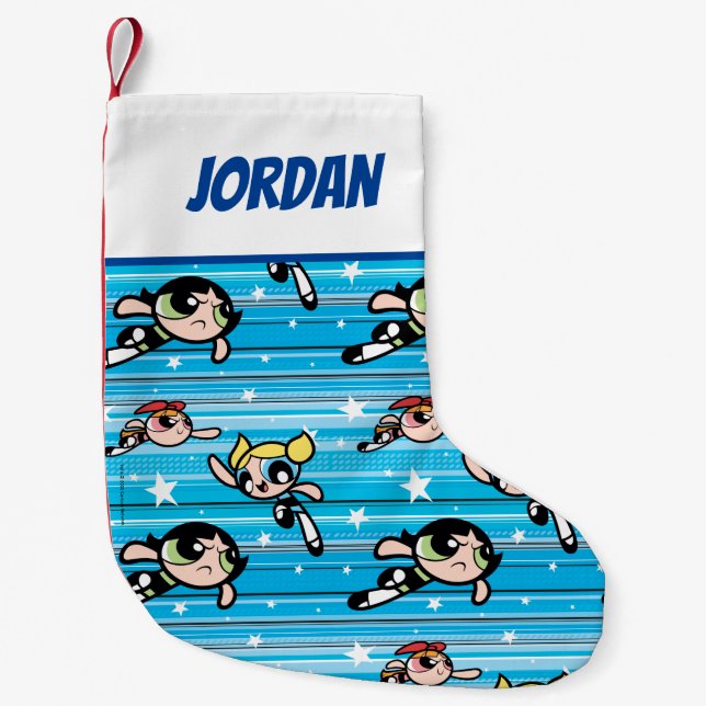Powerpuff Girls stjärna Mönster Liten Julstrumpa (Framsidan)