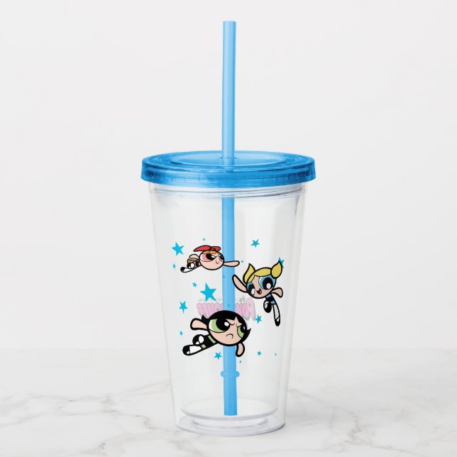 Powerpuff Girls stjärna Mönster Take Away Mugg (Framsida)