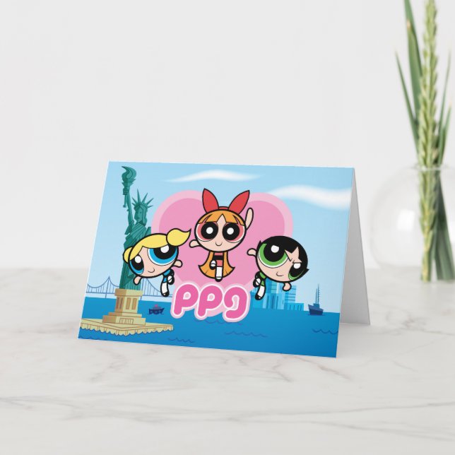 Powerpuff Girls Team Fantastisk Kort (Framsida)