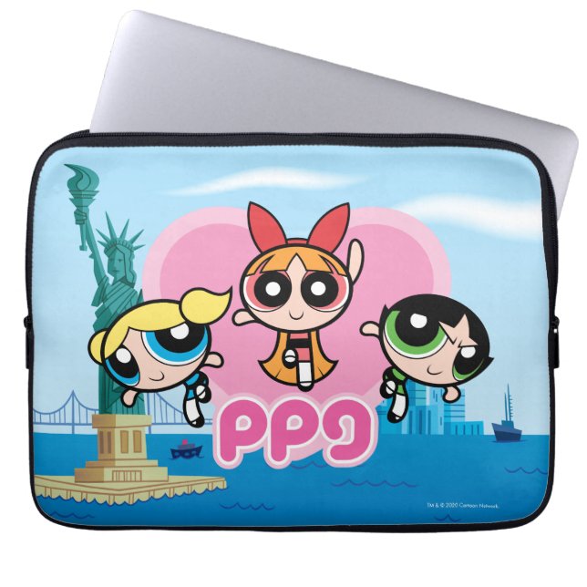 Powerpuff Girls Team Fantastisk Laptop Fodral (Framsidan)