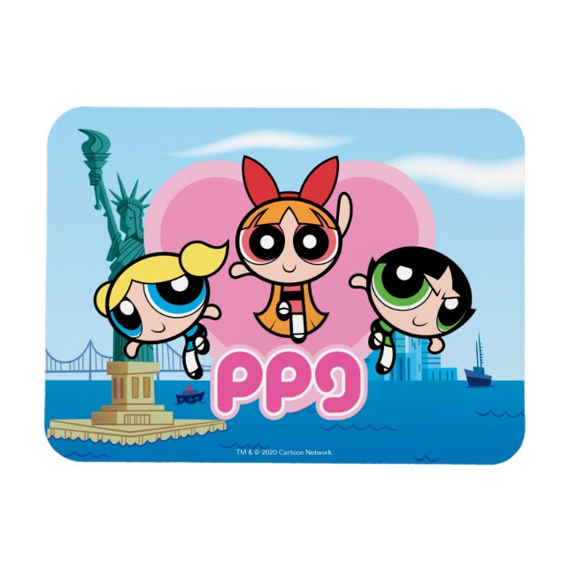 Powerpuff Girls Team Fantastisk Magnet (Horisontell)