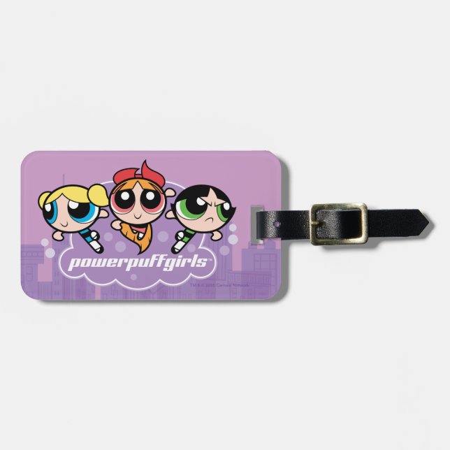Powerpuff Girls Team-Logotyp Bagagebricka (Horisontell Framsida)