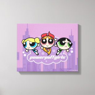 Powerpuff Girls Team-Logotyp Canvastryck
