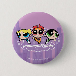 Powerpuff Girls Team-Logotyp Knapp