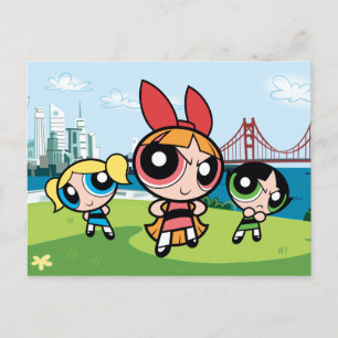 Powerpuff Girls Toppen Fierce Inbjudan Vykort