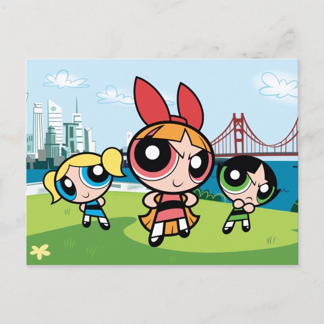 Powerpuff Girls Toppen Fierce Inbjudan Vykort (Framsida)