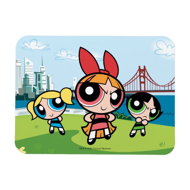 Powerpuff Girls Toppen Fierce Magnet (Horisontell)