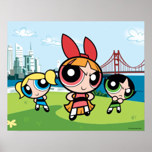 Powerpuff Girls Toppen Fierce Poster