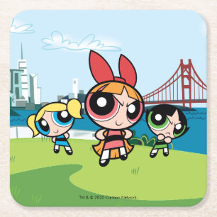 Powerpuff Girls Toppen Fierce Underlägg Papper Kvadrat
