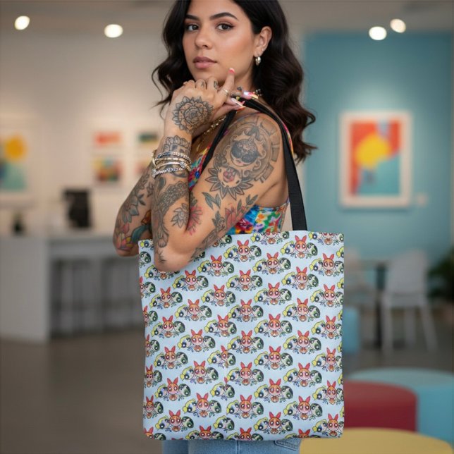 powerpuff girls Tote Bag Tygkasse (Skapare uppladdad)