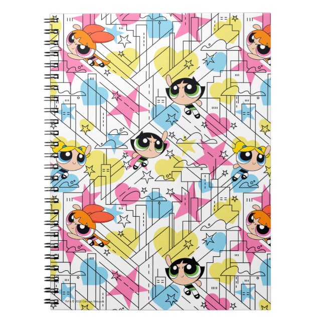 Powerpuff Girls Townsville Mönster Anteckningsbok (Framsidan)