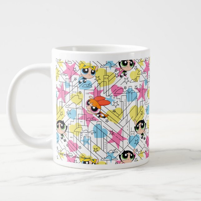 Powerpuff Girls Townsville Mönster Jumbo Mugg (Vänster)
